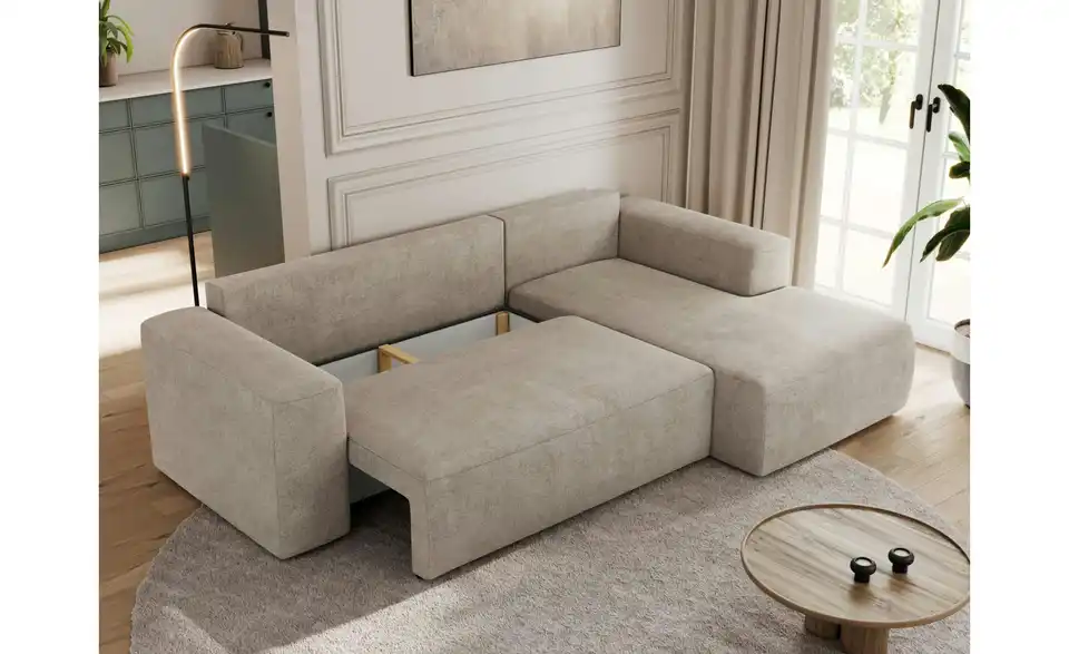 Ecksofa Beige, Funktionsansicht