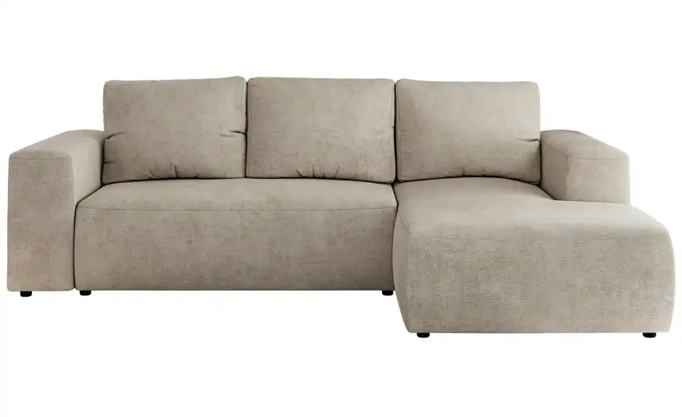 Ecksofa Beige, Frontansicht