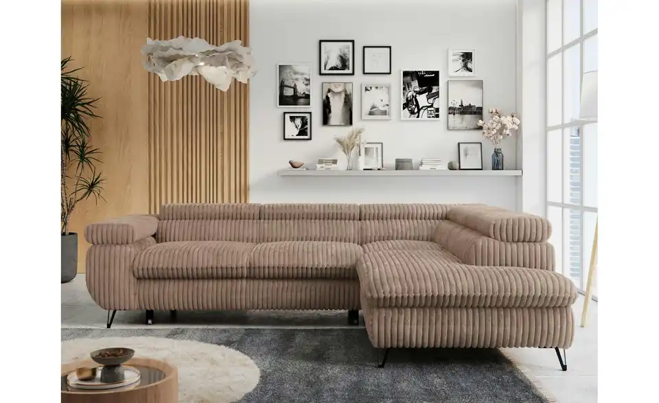 Ecksofa Braun Peter, in Wohnsituation