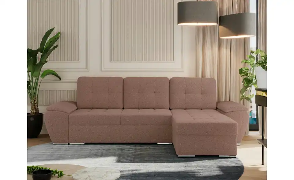 Ecksofa Rosa, in Wohnsituation