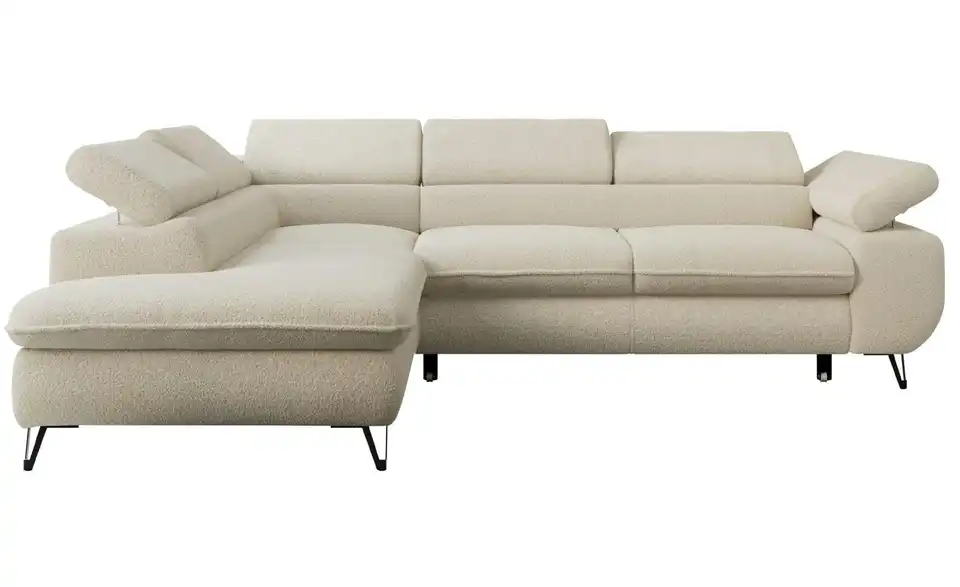 Ecksofa Beige Peter, Frontansicht