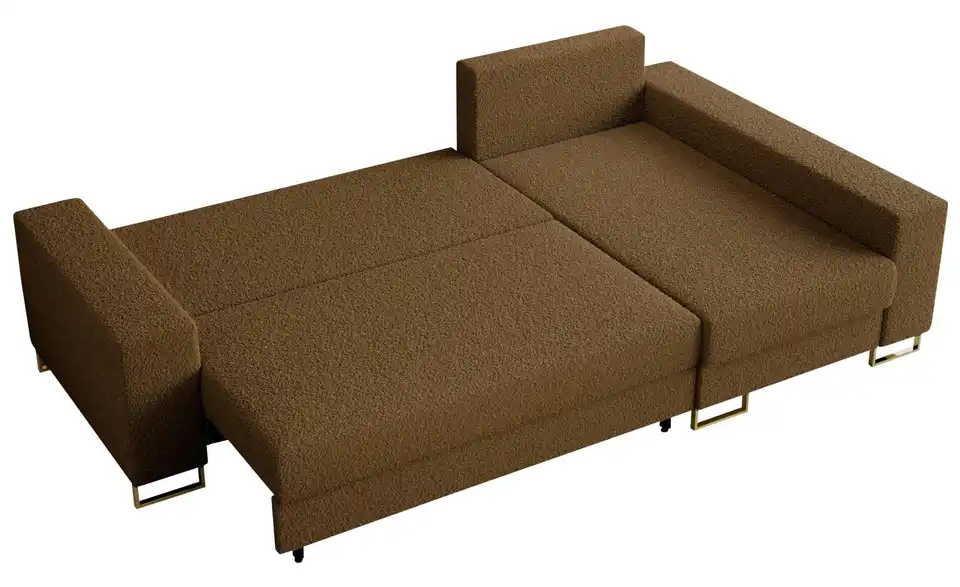 Ecksofa Braun, Detailansicht