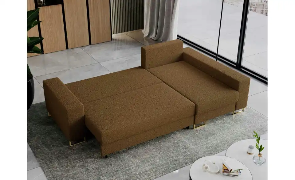 Ecksofa Braun, in Wohnsituation