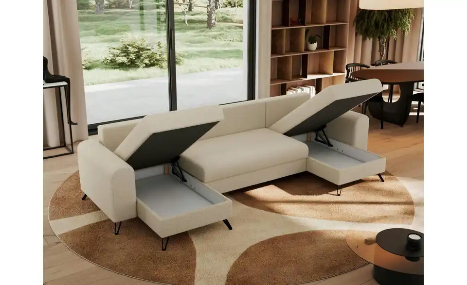 Wohnlandschaft Beige, in Wohnsituation