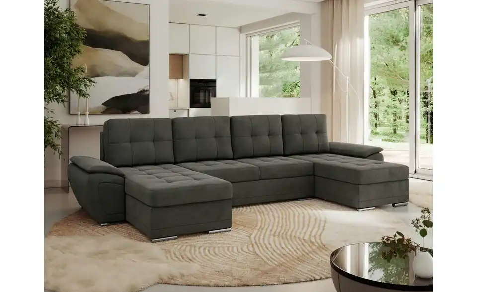 Wohnlandschaft Dunkelgrau, in Wohnsituation