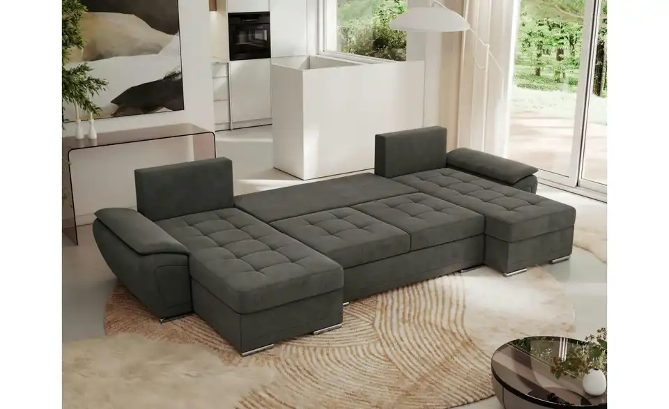 Wohnlandschaft Dunkelgrau, Funktionsansicht