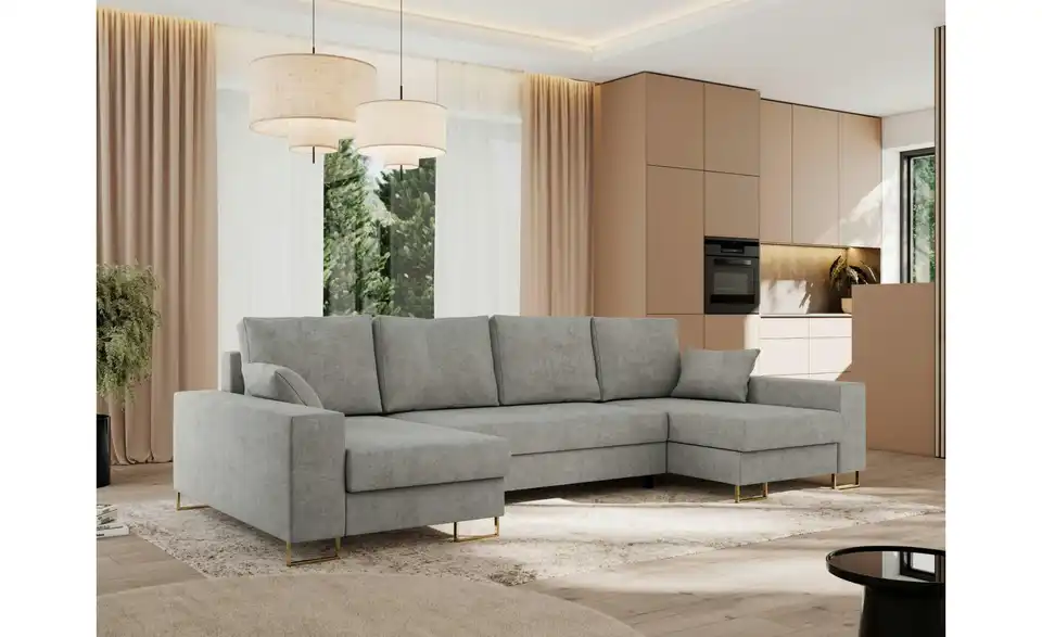 Wohnlandschaft Hellgrau, in Wohnsituation