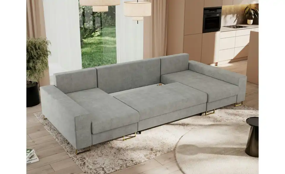 Wohnlandschaft Hellgrau, Funktionsansicht