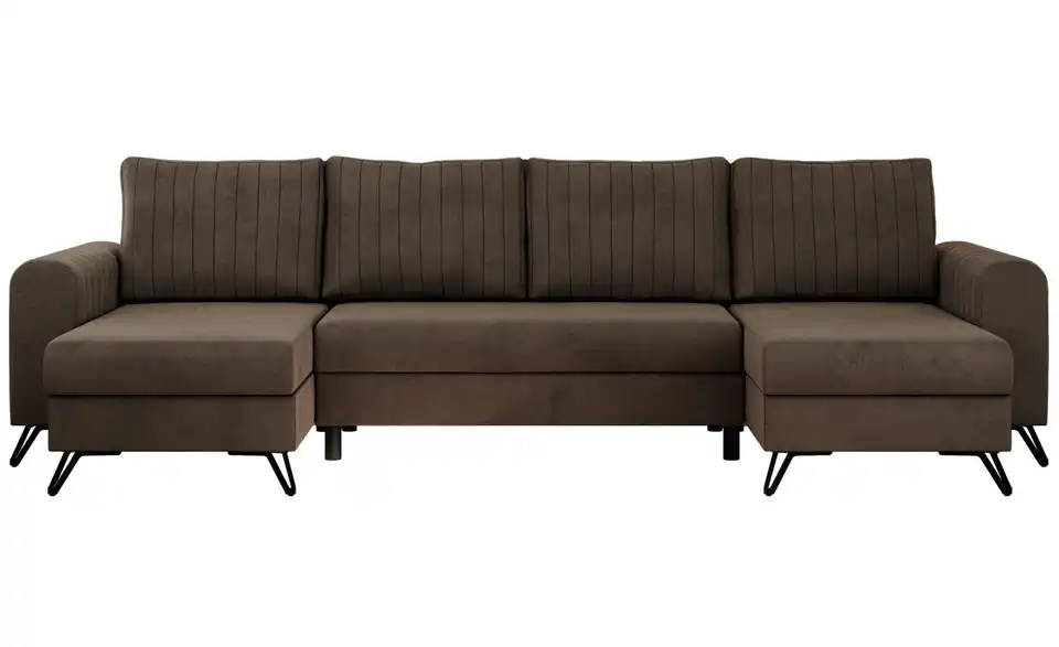 Wohnlandschaft Braun, Frontansicht