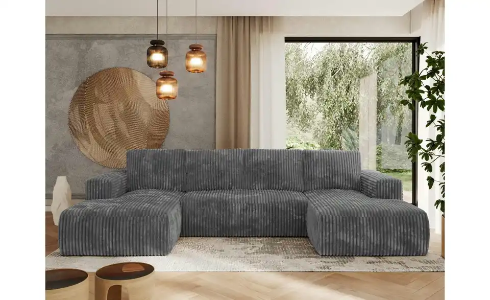 Wohnlandschaft Dunkelgrau, in Wohnsituation