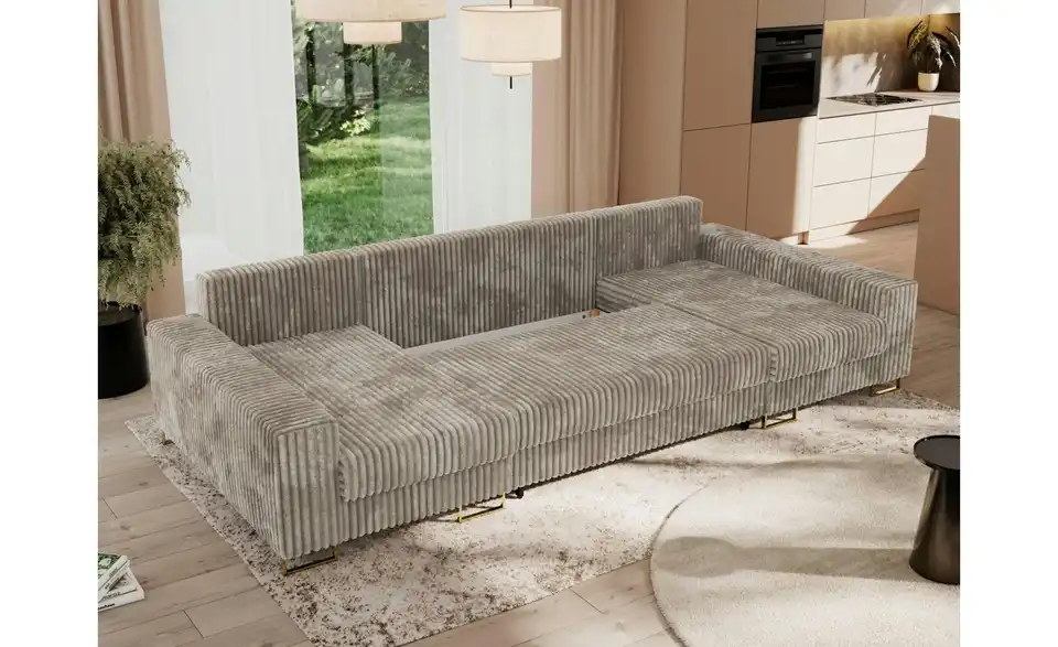 Wohnlandschaft Hellbraun, Funktionsansicht