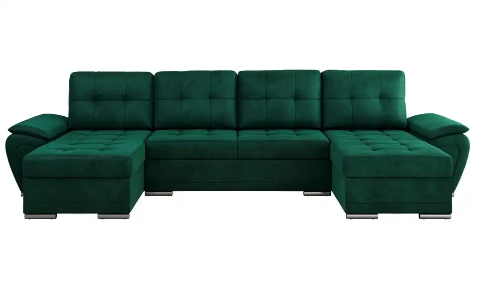 Wohnlandschaft Grün, Frontansicht