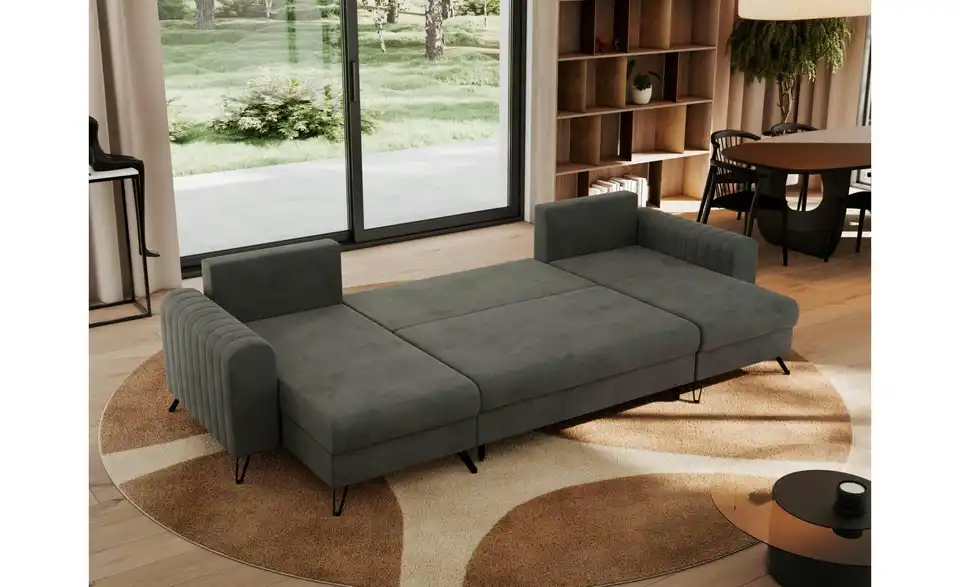 Wohnlandschaft Dunkelgrau, in Wohnsituation