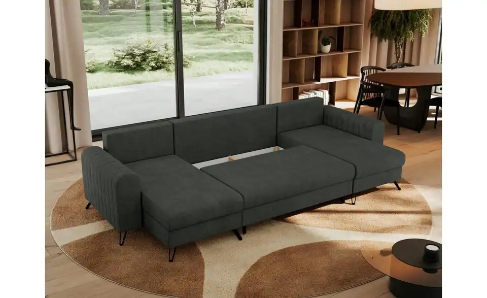 Wohnlandschaft Dunkelgrau, Funktionsansicht