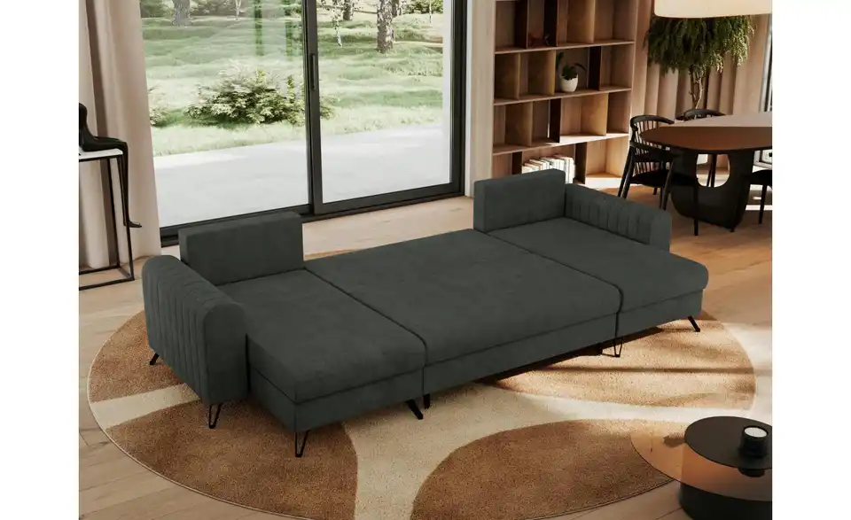 Wohnlandschaft Dunkelgrau, in Wohnsituation