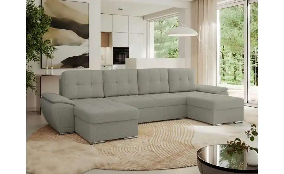 Wohnlandschaft Hellgrau, in Wohnsituation