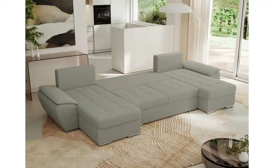 Wohnlandschaft Hellgrau, Funktionsansicht