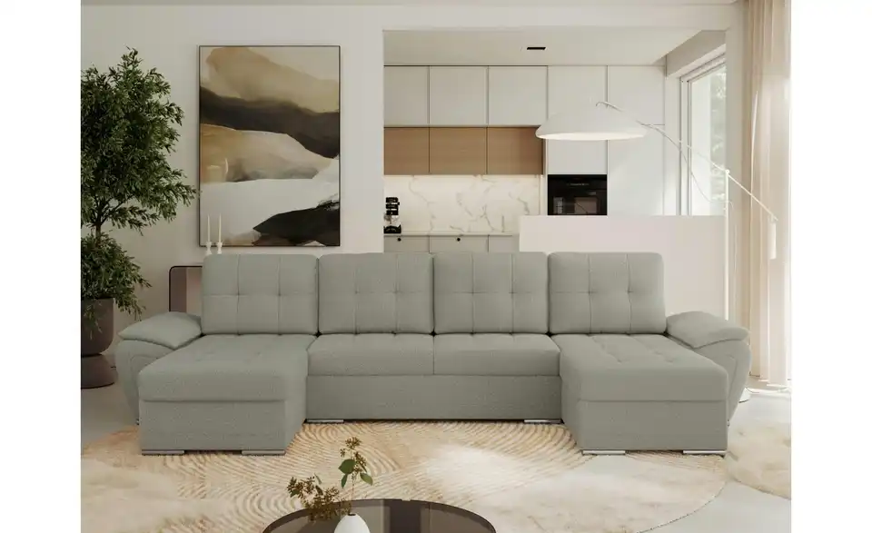 Wohnlandschaft Hellgrau, in Wohnsituation