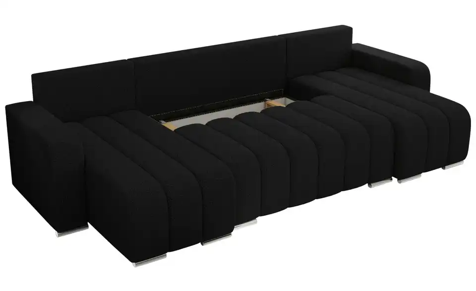 Wohnlandschaft Schwarz, Detailansicht