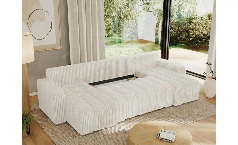 Wohnlandschaft Creme, Funktionsansicht