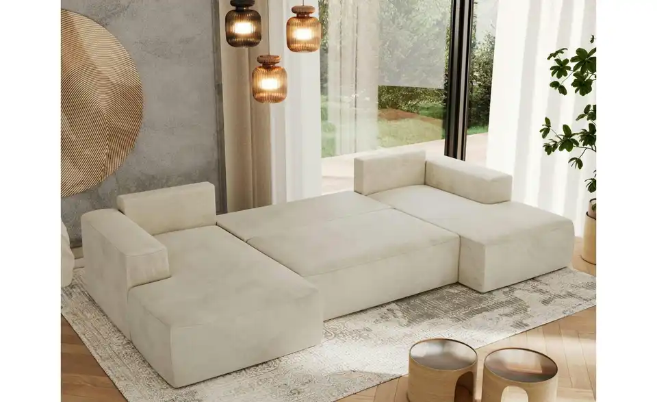 Wohnlandschaft Beige, Funktionsansicht