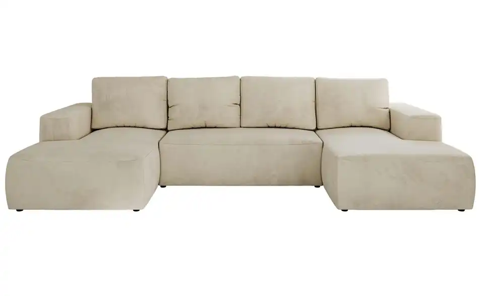 Wohnlandschaft Beige, Frontansicht