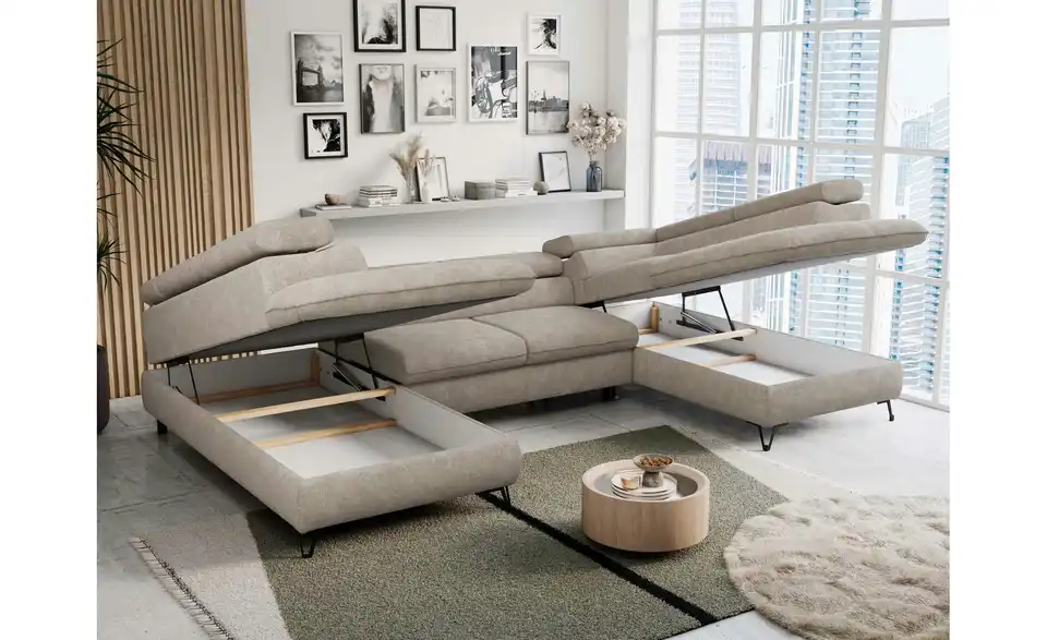 Wohnlandschaft Beige, Funktionsansicht