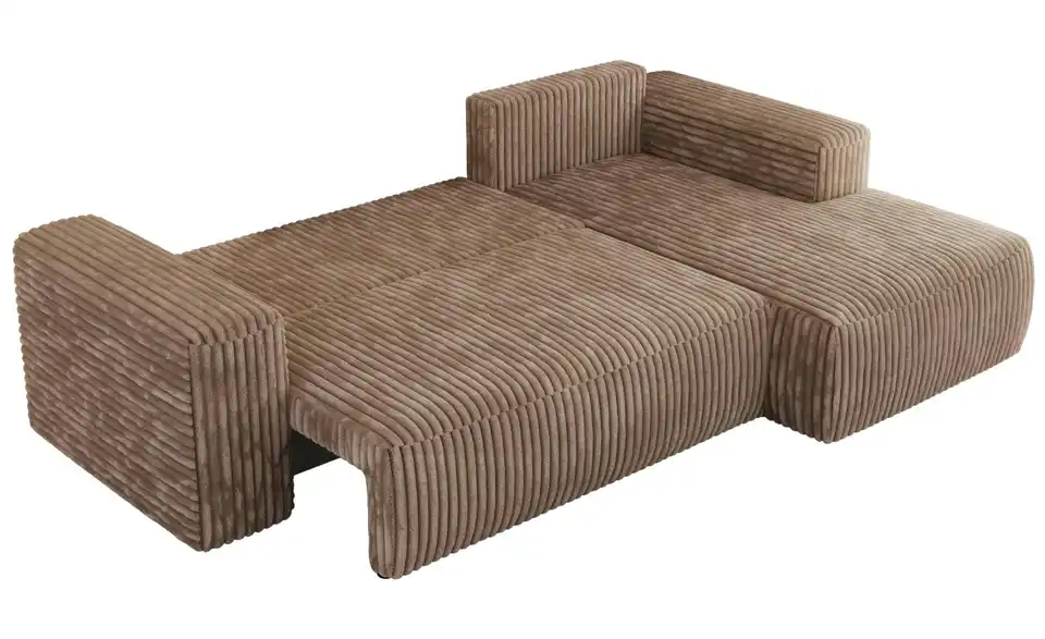 Ecksofa Braun, Detailansicht