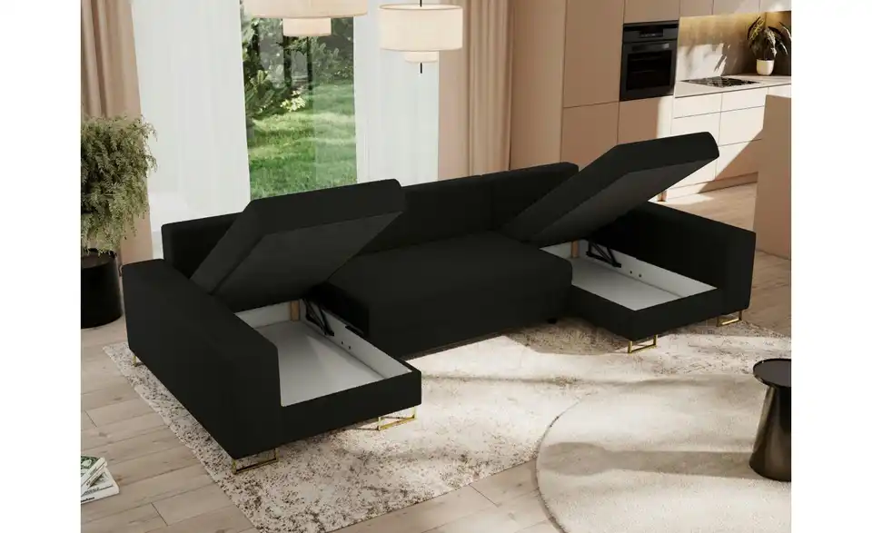 Wohnlandschaft Schwarz, in Wohnsituation