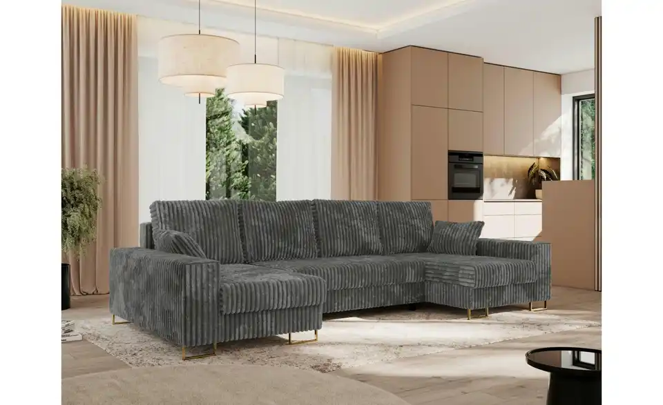 Wohnlandschaft Dunkelgrau, in Wohnsituation