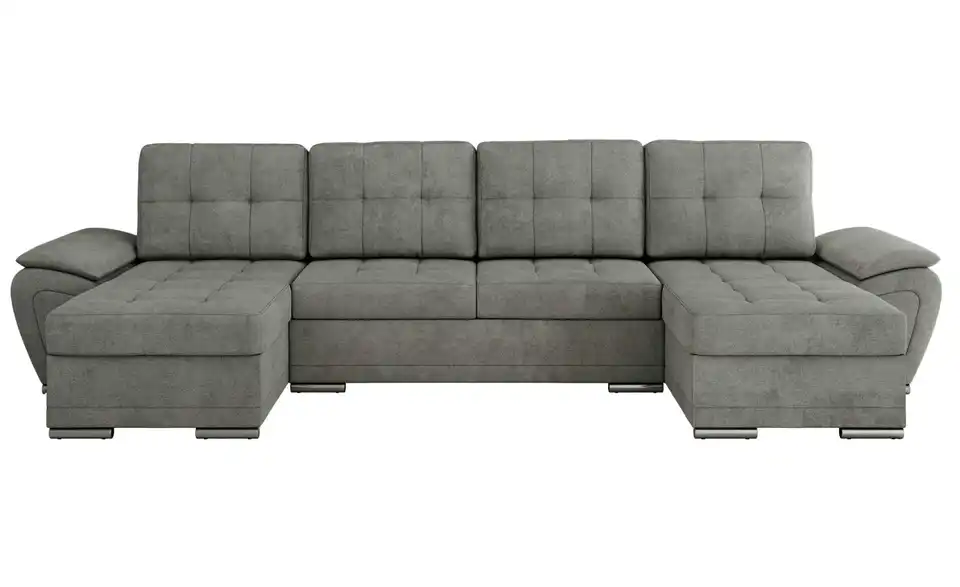 Wohnlandschaft Grau, Frontansicht