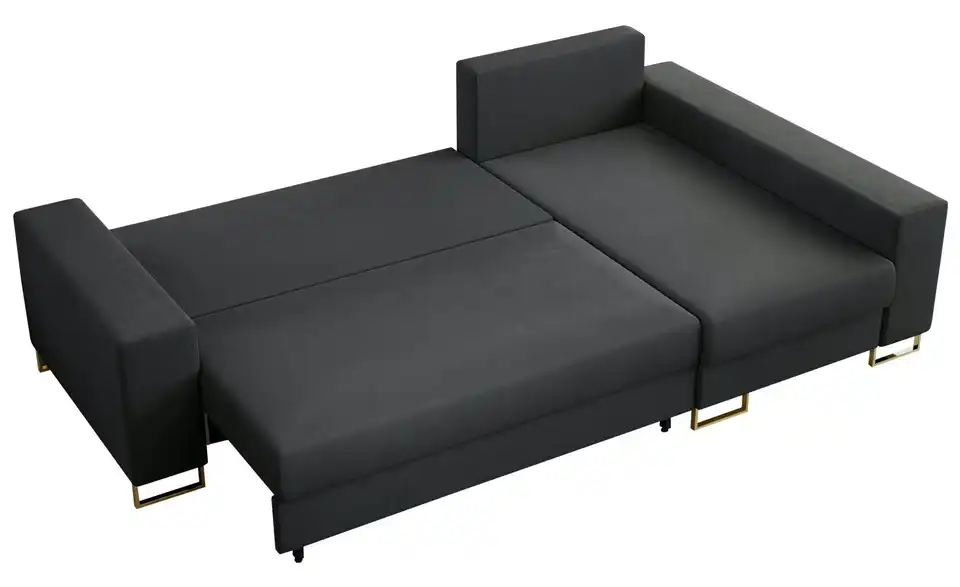 Ecksofa Dunkelgrau, Detailansicht