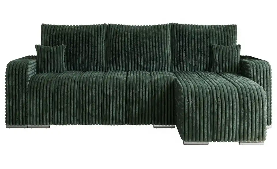 Ecksofa Grün, Frontansicht