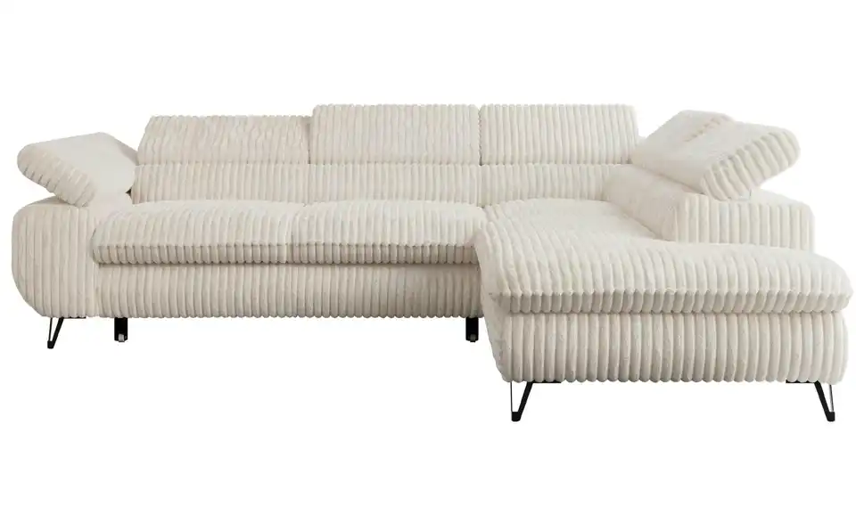 Ecksofa Beige Peter, Frontansicht
