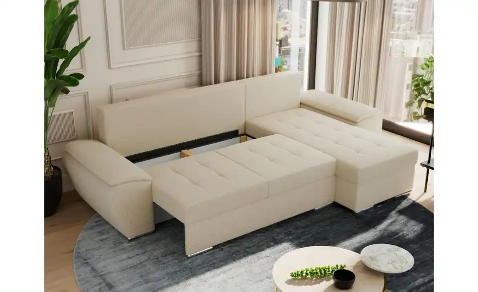Ecksofa Beige, Funktionsansicht