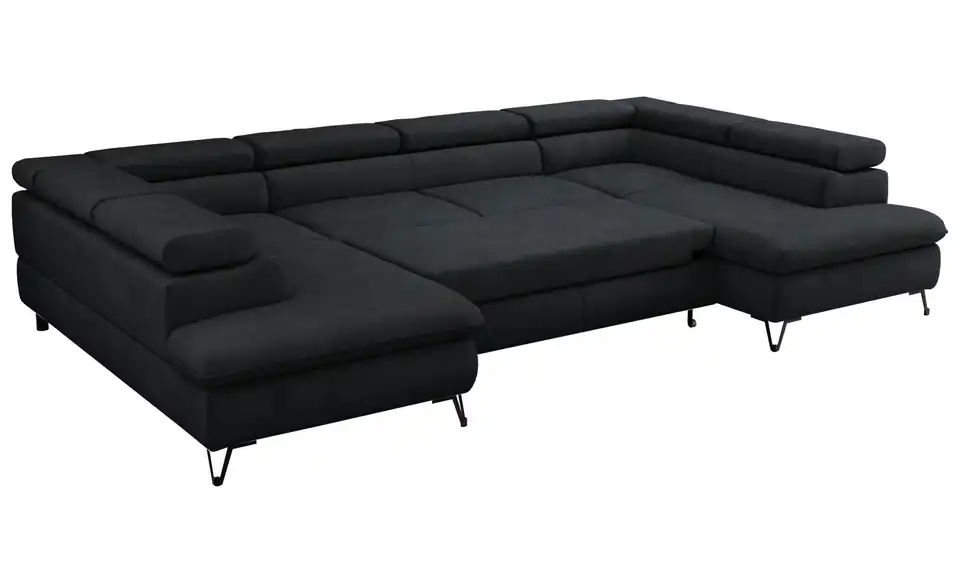 Wohnlandschaft Schwarz, Detailansicht