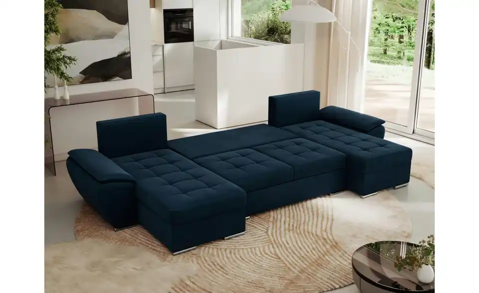 Wohnlandschaft Dunkelblau, Funktionsansicht