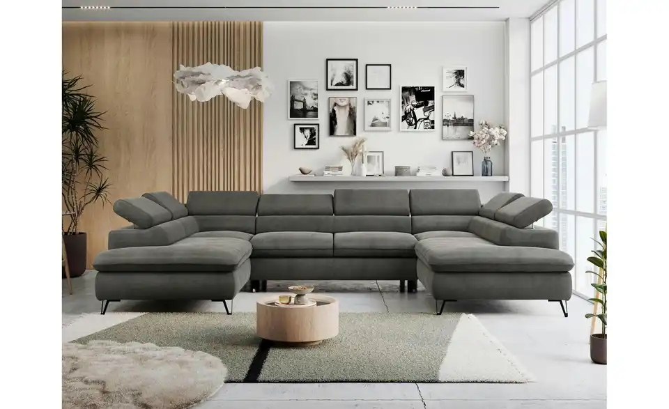 Wohnlandschaft Dunkelgrau, in Wohnsituation