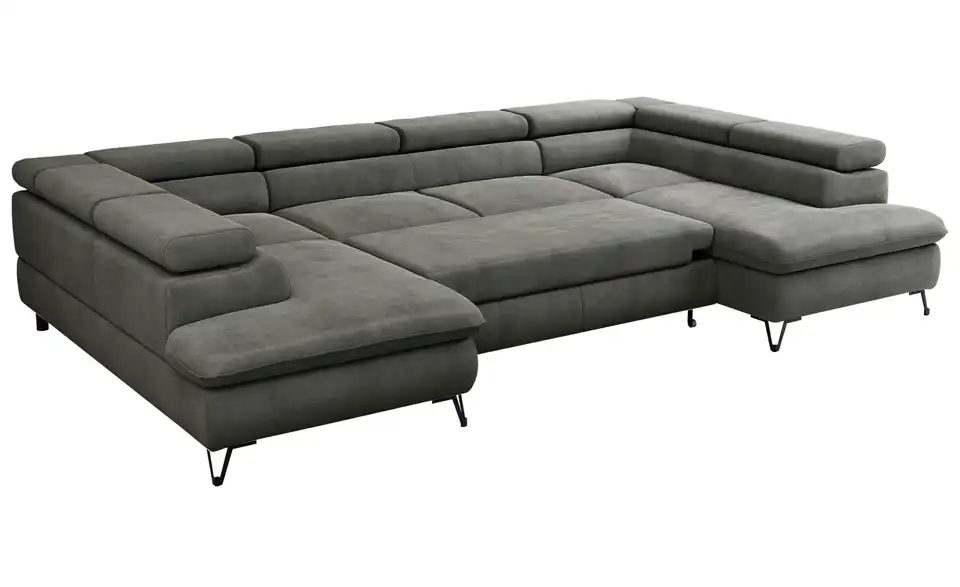 Wohnlandschaft Dunkelgrau, Detailansicht