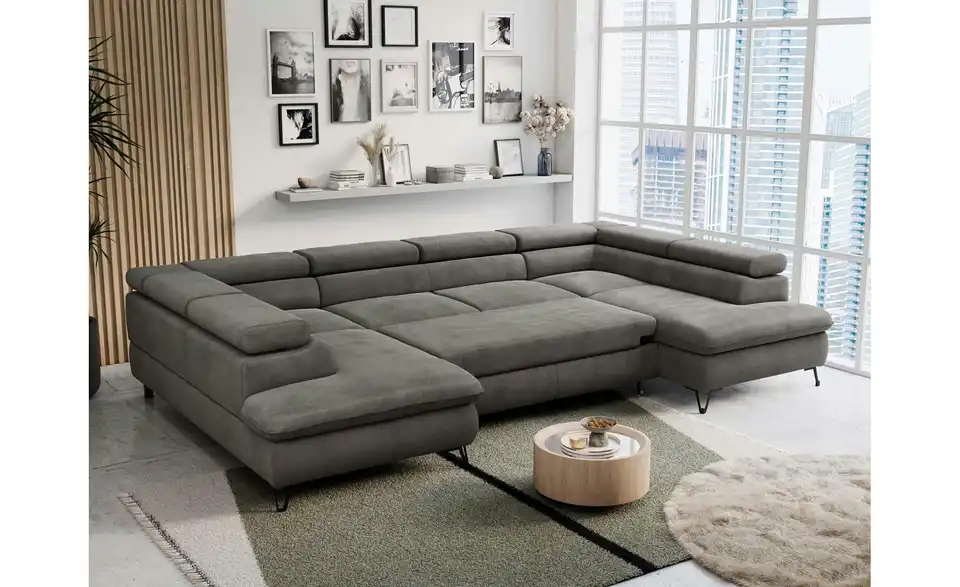 Wohnlandschaft Dunkelgrau, in Wohnsituation