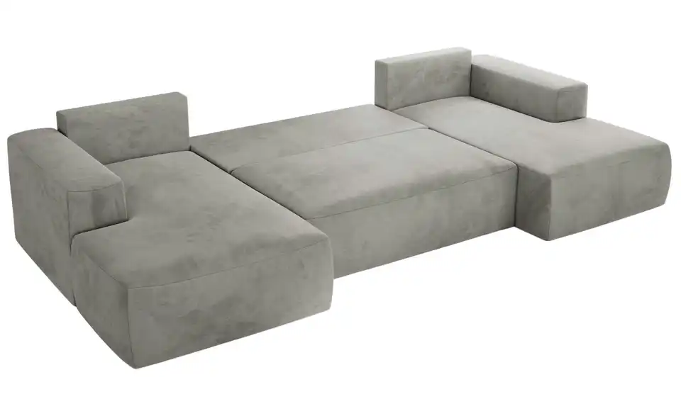 Wohnlandschaft Hellgrau, Detailansicht