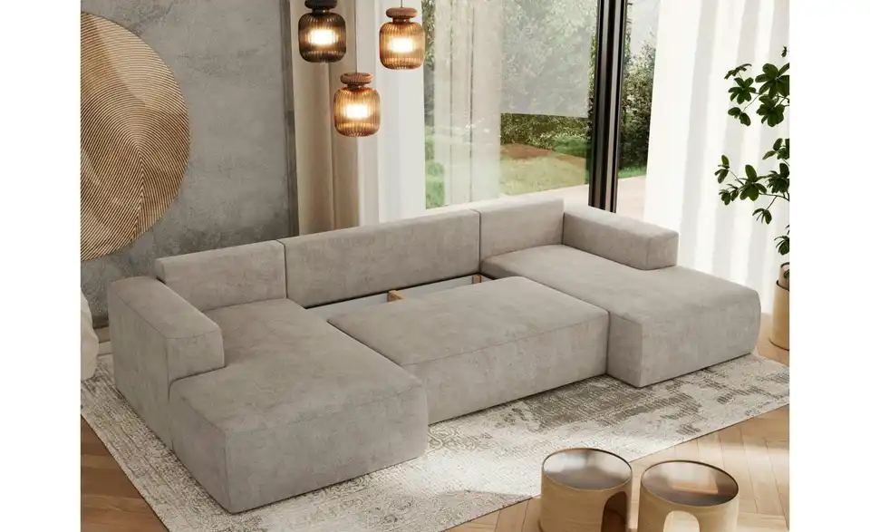 Wohnlandschaft Beige, in Wohnsituation