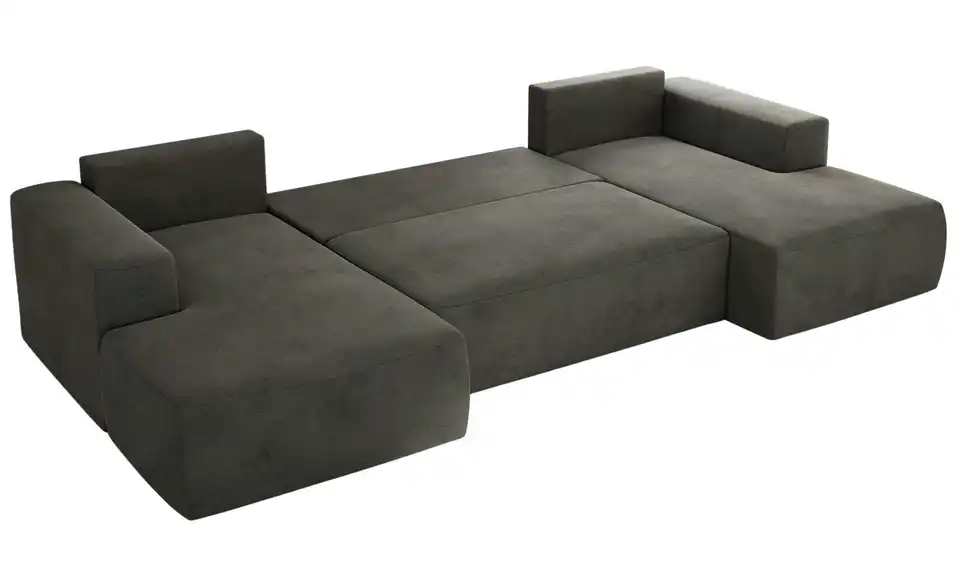 Wohnlandschaft Dunkelgrau, Detailansicht