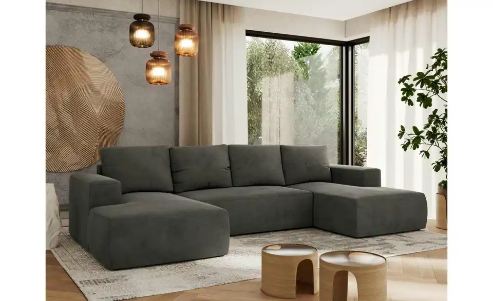 Wohnlandschaft Dunkelgrau, in Wohnsituation