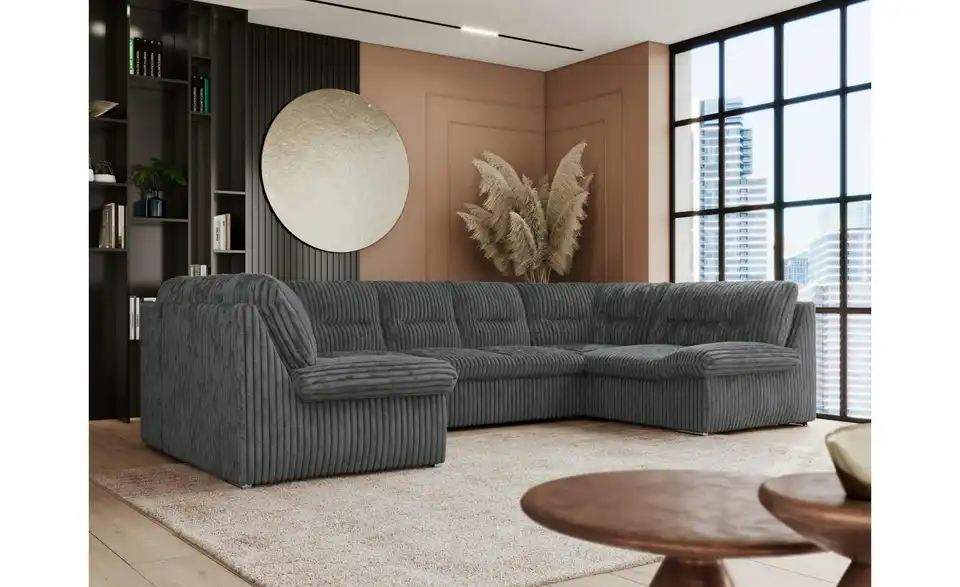 Wohnlandschaft Dunkelgrau, in Wohnsituation