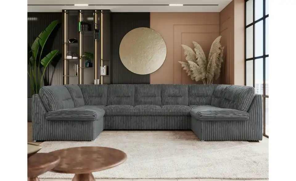 Wohnlandschaft Dunkelgrau, in Wohnsituation