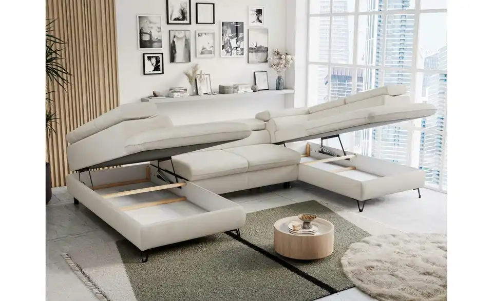 Wohnlandschaft Creme, Funktionsansicht