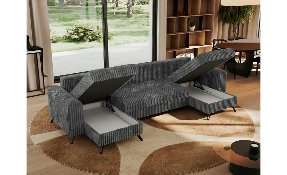 Wohnlandschaft Dunkelgrau, in Wohnsituation