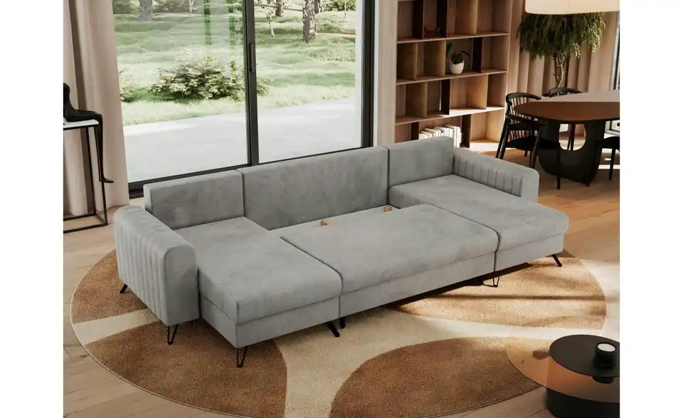 Wohnlandschaft Hellgrau, Funktionsansicht