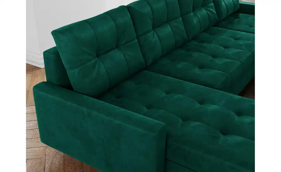 Wohnlandschaft Dunkelgrün, Detailansicht